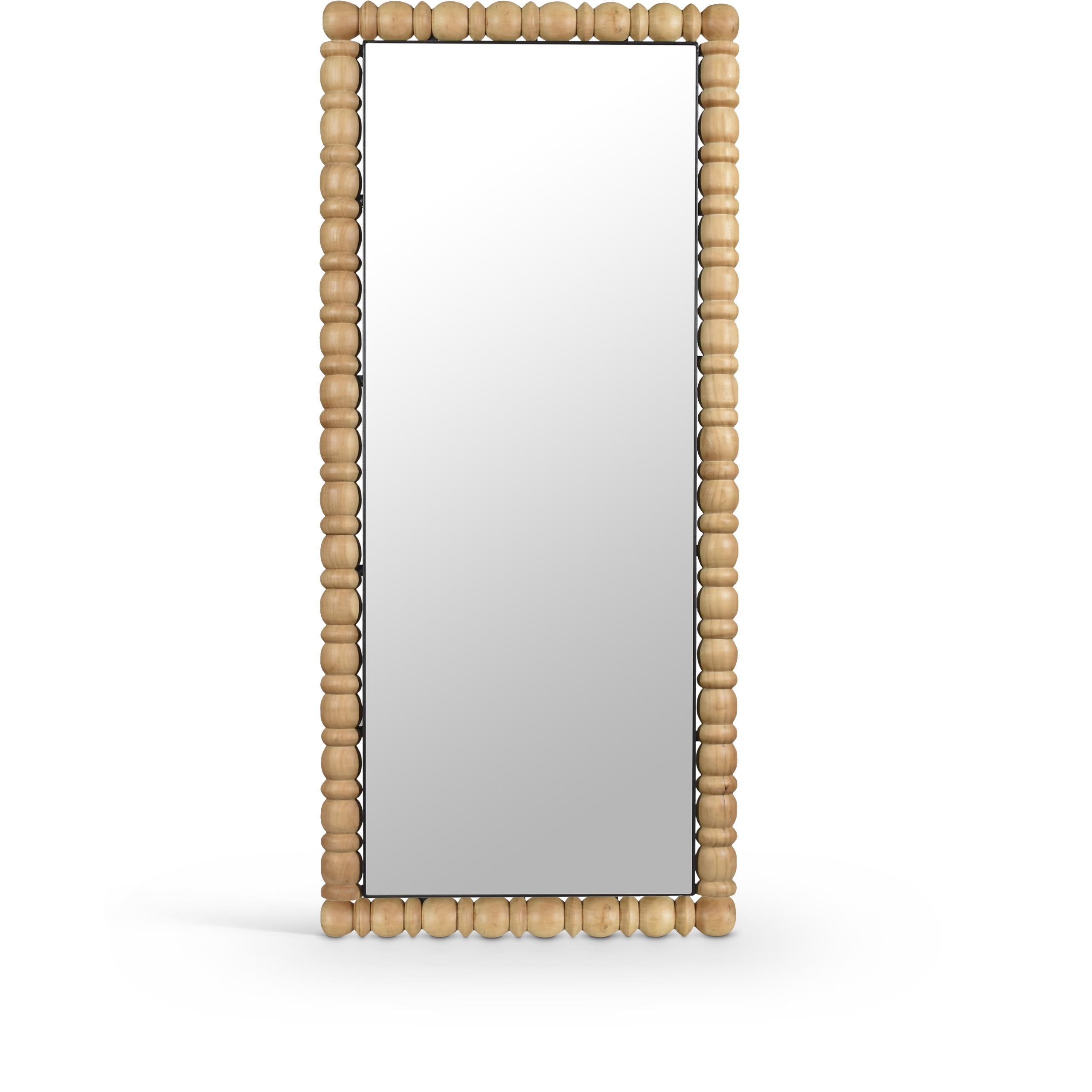 Meridian Aubrey Bleached Natural Oak Mirror