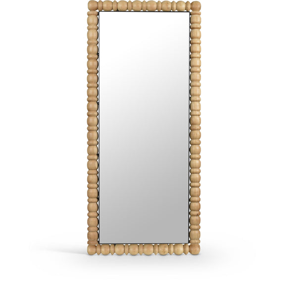 Meridian Aubrey Bleached Natural Oak Mirror IMAGE 1