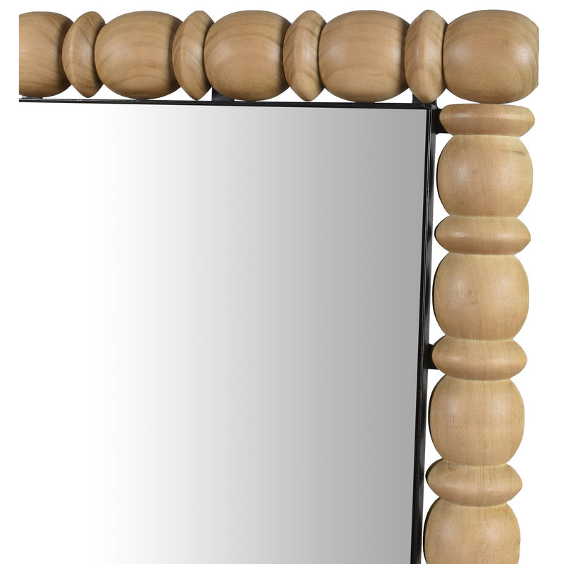 Meridian Aubrey Bleached Natural Oak Mirror IMAGE 5