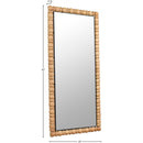 Meridian Aubrey Bleached Natural Oak Mirror IMAGE 8