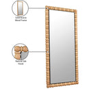 Meridian Aubrey Bleached Natural Oak Mirror IMAGE 9