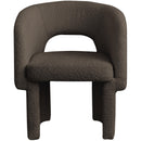 Meridian Emmet Brown Boucle Fabric Dining Chair / Accent Chair IMAGE 4