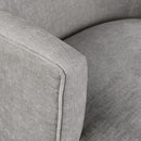 Meridian Clarita Light Grey Chenille Fabric Swivel Accent Chair IMAGE 7