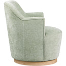 Meridian Clarita Mint Chenille Fabric Swivel Accent Chair IMAGE 5