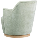 Meridian Clarita Mint Chenille Fabric Swivel Accent Chair IMAGE 6