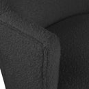 Meridian Clarita Black Boucle Fabric Swivel Accent Chair IMAGE 7