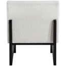 Meridian Chapman Cream Boucle Fabric Accent Chair IMAGE 3