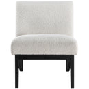 Meridian Chapman Cream Boucle Fabric Accent Chair IMAGE 4