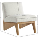 Meridian Chapman Cream Boucle Fabric Accent Chair IMAGE 8