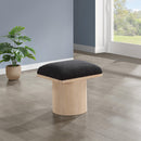 Meridian Pavilion Black Boucle Fabric Bench/Stool IMAGE 2