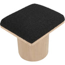 Meridian Pavilion Black Boucle Fabric Bench/Stool IMAGE 5