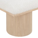 Meridian Pavilion Cream Boucle Fabric Bench/Stool IMAGE 6