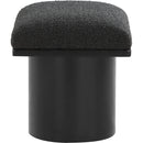 Meridian Pavilion Black Boucle Fabric Bench/Stool IMAGE 4