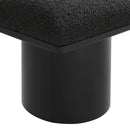 Meridian Pavilion Black Boucle Fabric Bench/Stool IMAGE 6