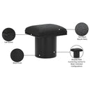 Meridian Pavilion Black Boucle Fabric Bench/Stool IMAGE 7