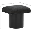 Meridian Pavilion Black Boucle Fabric Bench/Stool IMAGE 8