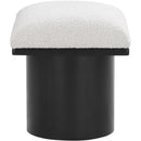 Meridian Pavilion Cream Boucle Fabric Bench/Stool IMAGE 4