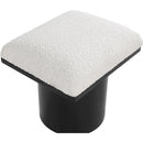 Meridian Pavilion Cream Boucle Fabric Bench/Stool IMAGE 5