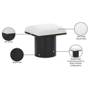 Meridian Pavilion Cream Boucle Fabric Bench/Stool IMAGE 7