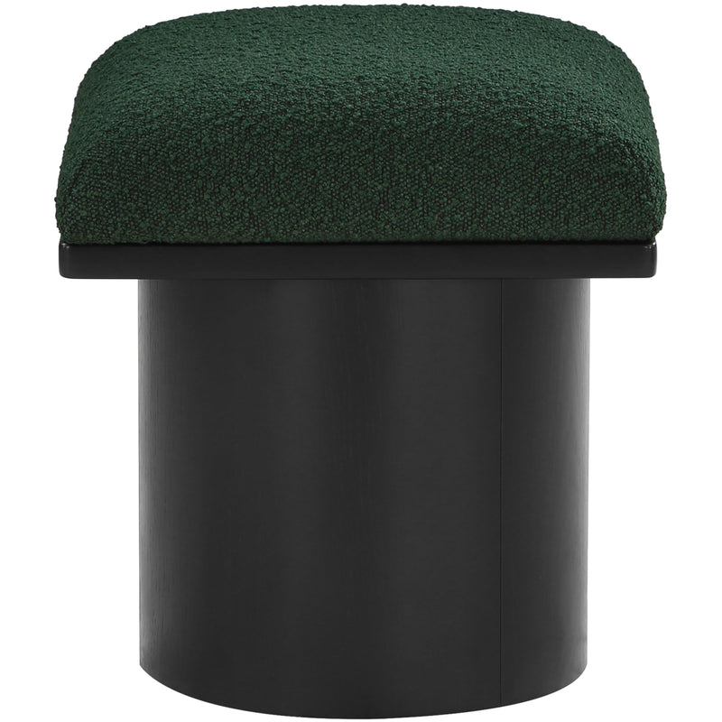 Meridian Pavilion Green Boucle Fabric Bench/Stool IMAGE 4