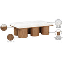 Meridian Pavilion Cream Boucle Fabric Bench IMAGE 6