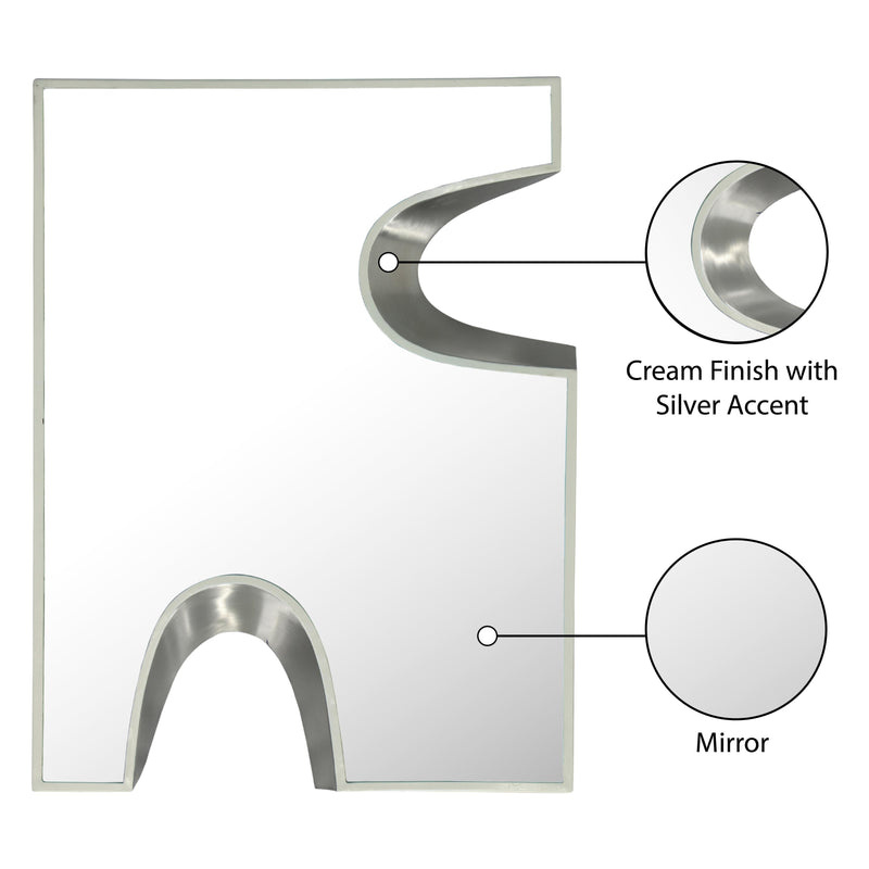 Meridian Soleil Cream Mirror IMAGE 7