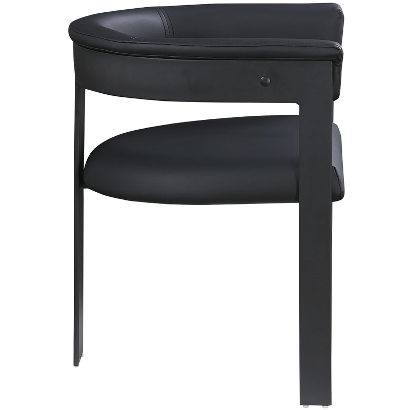 Meridian Romeo Black Vegan Leather Dining Chair IMAGE 5