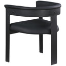 Meridian Romeo Black Vegan Leather Dining Chair IMAGE 6