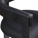 Meridian Romeo Black Vegan Leather Dining Chair IMAGE 7