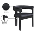 Meridian Romeo Black Vegan Leather Dining Chair IMAGE 9