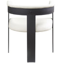 Meridian Romeo Cream Vegan Leather Dining Chair IMAGE 3