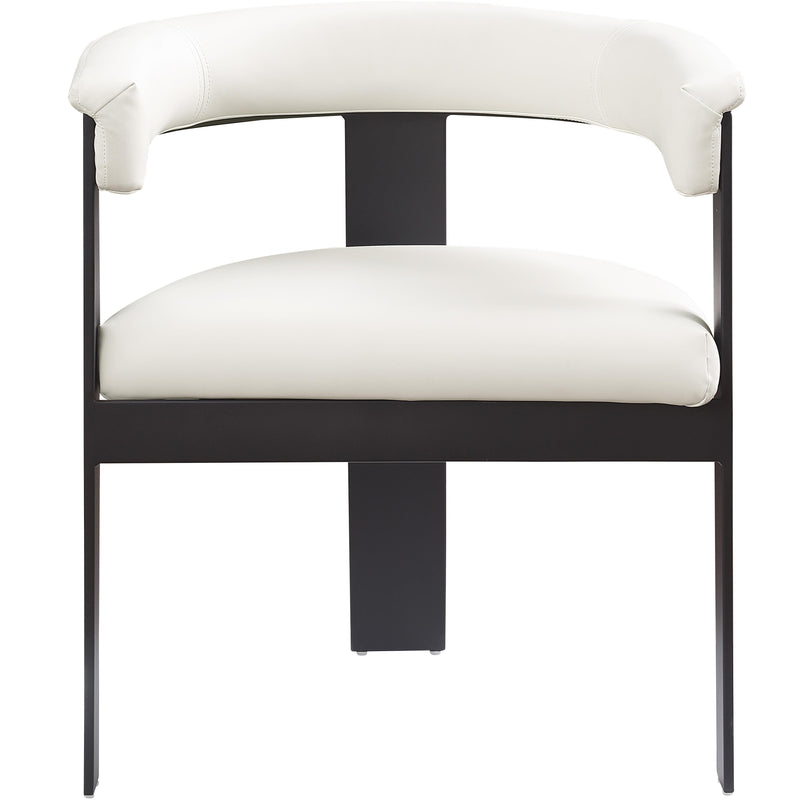 Meridian Romeo Cream Vegan Leather Dining Chair IMAGE 4