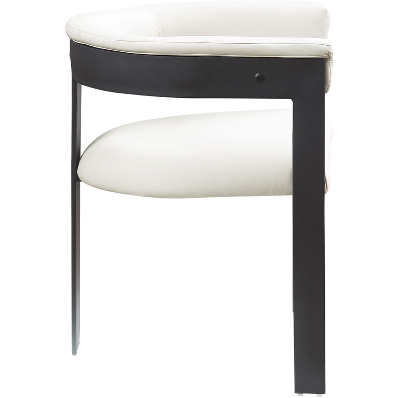 Meridian Romeo Cream Vegan Leather Dining Chair IMAGE 5