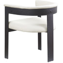 Meridian Romeo Cream Vegan Leather Dining Chair IMAGE 6
