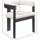 Meridian Romeo Cream Vegan Leather Dining Chair IMAGE 8