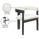 Meridian Romeo Cream Vegan Leather Dining Chair IMAGE 9