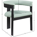 Meridian Romeo Mint Green Vegan Leather Dining Chair IMAGE 8