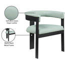 Meridian Romeo Mint Green Vegan Leather Dining Chair IMAGE 9