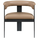 Meridian Romeo Tan Vegan Leather Dining Chair IMAGE 4