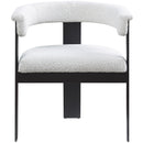 Meridian Romeo Cream Boucle Fabric Dining Chair IMAGE 4