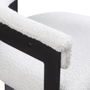 Meridian Romeo Cream Boucle Fabric Dining Chair IMAGE 7
