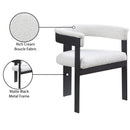 Meridian Romeo Cream Boucle Fabric Dining Chair IMAGE 9