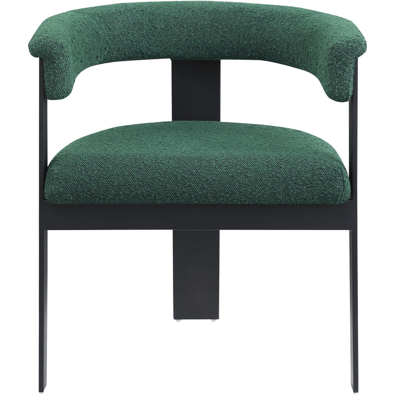 Meridian Romeo Green Boucle Fabric Dining Chair IMAGE 4
