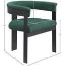 Meridian Romeo Green Boucle Fabric Dining Chair IMAGE 8