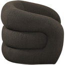 Meridian Roxbury Brown Boucle Fabric Swivel Accent Chair IMAGE 6