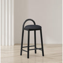Meridian Calvin Black Vegan Leather Stool IMAGE 9