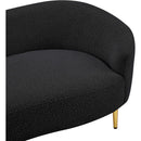 Meridian Ritz Black Boucle Fabric Sofa IMAGE 11