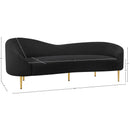 Meridian Ritz Black Boucle Fabric Sofa IMAGE 20