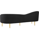 Meridian Ritz Black Boucle Fabric Sofa IMAGE 6