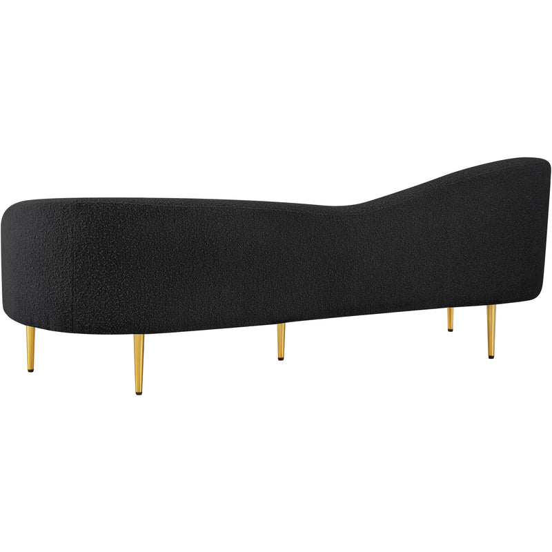 Meridian Ritz Black Boucle Fabric Sofa IMAGE 6
